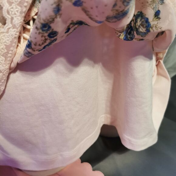 Ank Rouge Size Small Pink Camisole Mini Dress Cami Lace Summer Party Pastel Y2K - Picture 13 of 16